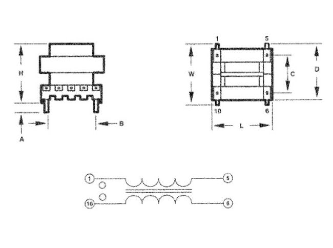 CME Series E-Core Common Mode Inductor - Image 2