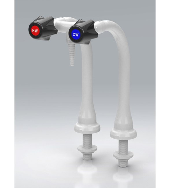 PVDF Duraline Hot & Cold Lab Faucet - Image 1
