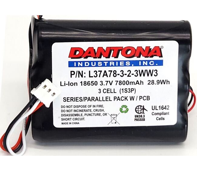 High-Capacity 3.7V Lithium-Ion Battery (7800 mA·h) - 3 Cells - Image 1