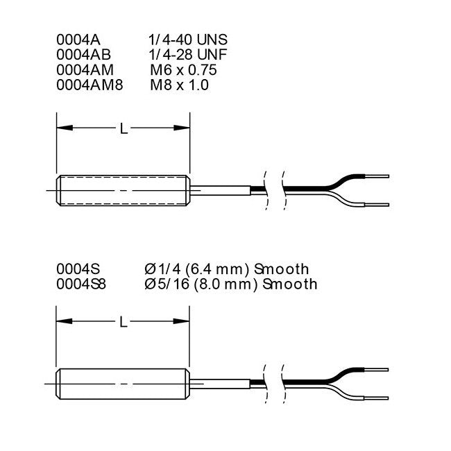 Magnetic Variable Reluctance Speed Sensor with M8 Lead Wire and Connector - Image 3