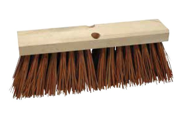 Tanis® 24-Inch Wood Block Street Broom with Palmyra Filament - Image 1