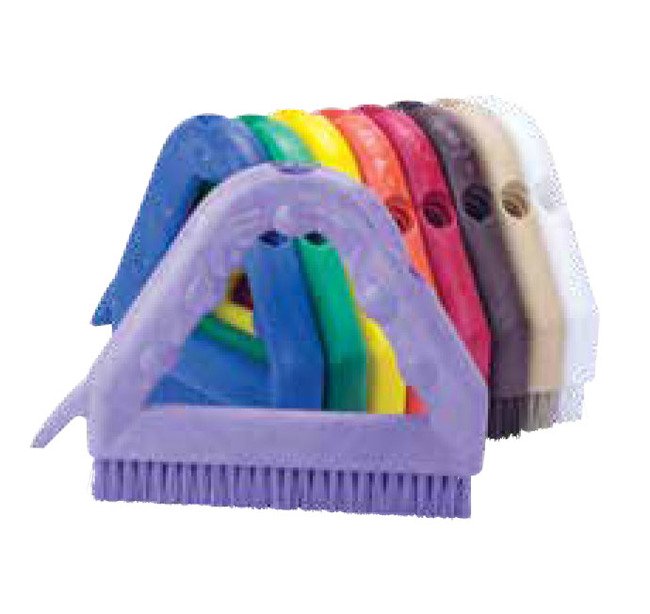 Tanis® Green Triangle Brush with 1" Green Filament - Image 1