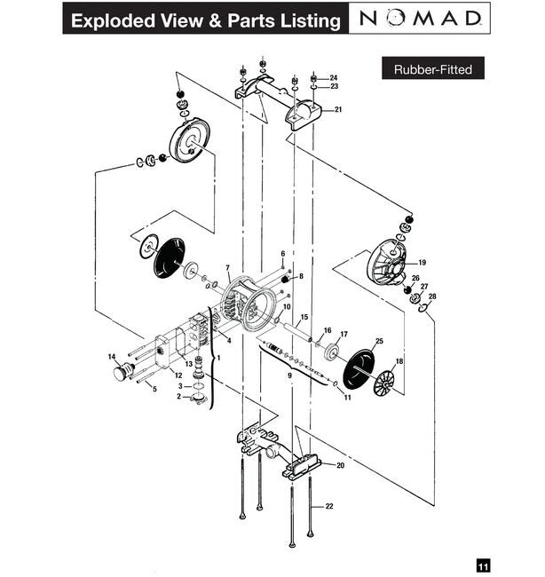 1" Stainless Steel Pwr-Flo⢠AODD Pump with Viton® Diaphragm - Image 3