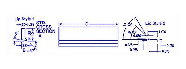 Master Wipe Straight Strip Way Wiper - 3x24 - Image 2