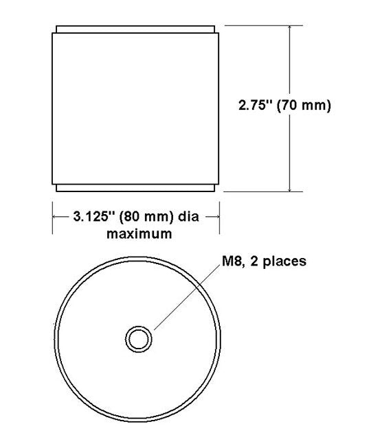 CHN0 Series Metallized Film Capacitors - 600V, 8.5µF - Image 2