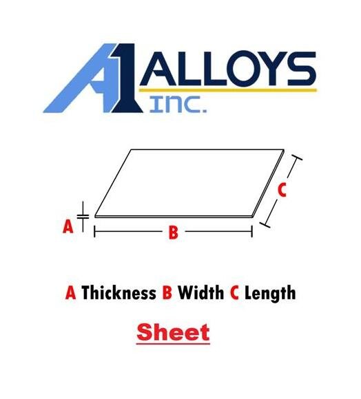 A-1 Alloys Brass 280 H01 Sheet 0.125 x 12 x 48 Inch - Image 1