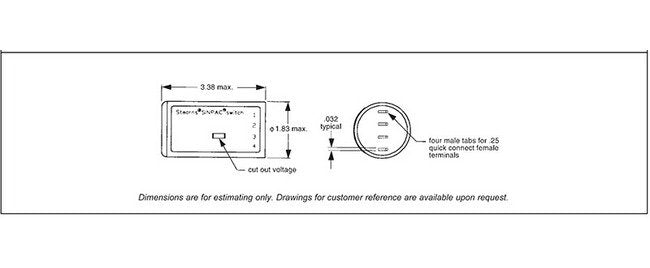 SINPAC® 2VR Series Dual Voltage Switch for 230 VAC Motors - Image 2