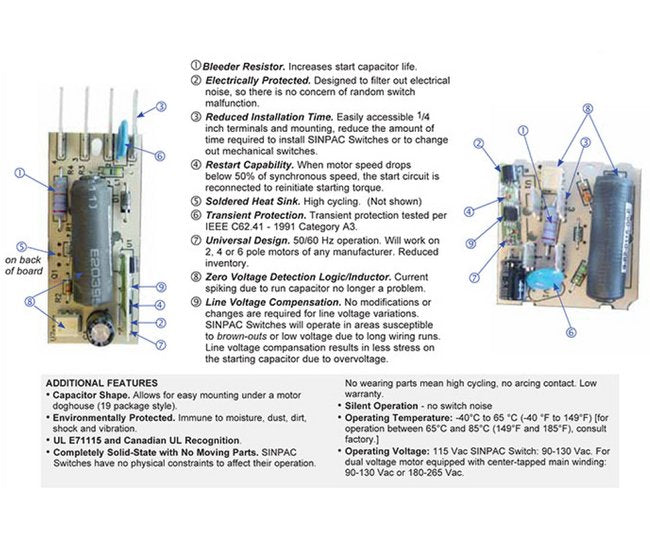 SINPAC® VR-50-165 Solid-State Switch for Dual Voltage Motors - Image 5