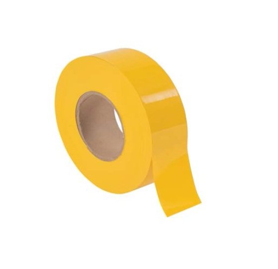 Yellow Vinyl Tape - Non-Adhesive, 1.5 Inch Width, 500 ft Roll - Image 1