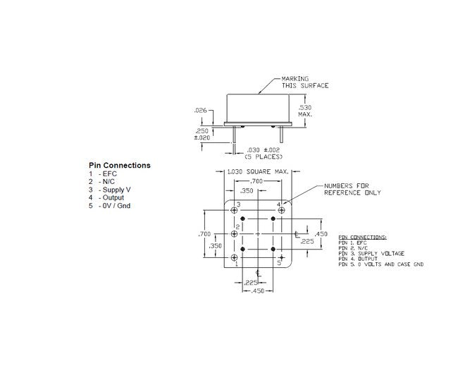 High-Stability OCXO Crystal Oscillator for Frequency Control - 10 to 100 MHz - Image 2