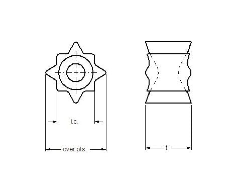Ultra-Met Star Cutting Tool Insert, 0.302/0.312 in Thickness - Image 1