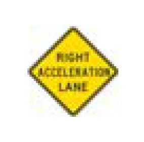 Black on Yellow Warning Sign - W-Series - Image 1