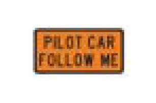 Black on Orange Construction Information Sign - G Series Parking Signage - Image 1