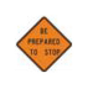 W-Series Black on Orange Warning Sign - Road Traffic Safety Signage - Image 1