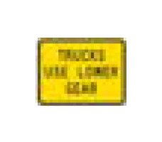 W-Series Black on Yellow Color Warning Sign - 24x18in - Image 1