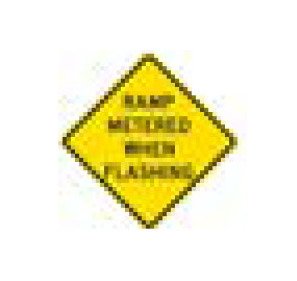 W-Series Black on Yellow Color Warning Sign - 36 x 36 in - Image 1