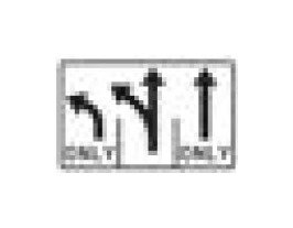 R3-8 Series Lane-Use Control Sign - 48 x 30 Inch - Image 1