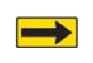W-Series Black on Yellow Warning Sign for Bike Paths, Roads, and Highways - Image 1
