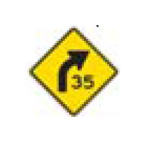 High-Visibility W-Series Black on Yellow Warning Sign for Roads and Highways - Image 1