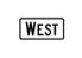 M Series Black on White Route Marker and Auxiliary Sign - Parking Signage - Image 1
