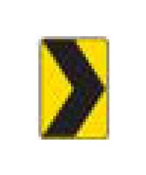W-Series Black on Yellow Warning Sign - Single Lane - Image 1