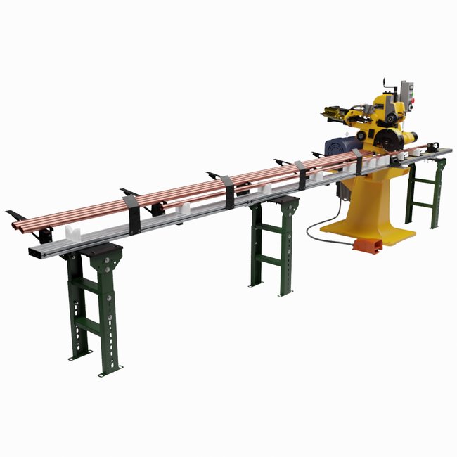 UHMW Tube Support Infeed Table for Pipe and Tube Cut-Off Machines - Image 2