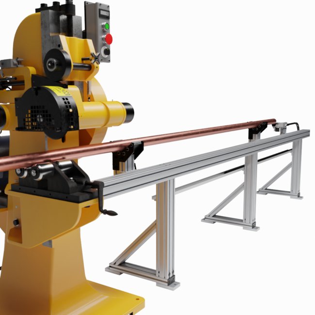 Pipe and Tube Cut-Off Machine Outfeed Table - 1/4 to 8-5/8 Inch - Image 2