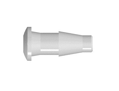 White Nylon Hose Barb Plug - Image 1