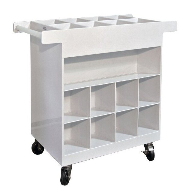 24 Gallon Polypropylene Chemical Transport Cart - Image 1