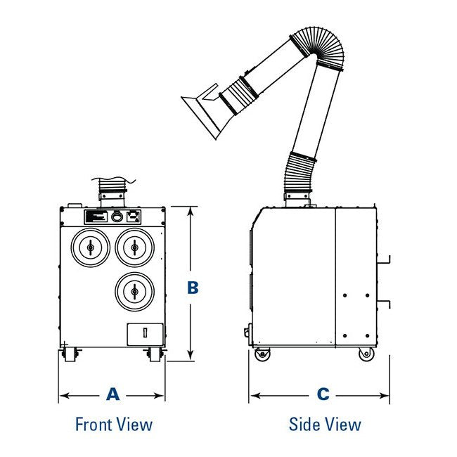 Donaldson® Torit® Easy-Trunk™ Portable Fume Collector - Image 2