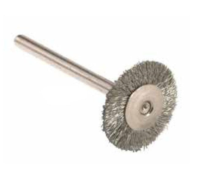 Tanis® 3/4 in Carbon Steel Miniature Wheel Power Brush - Image 1
