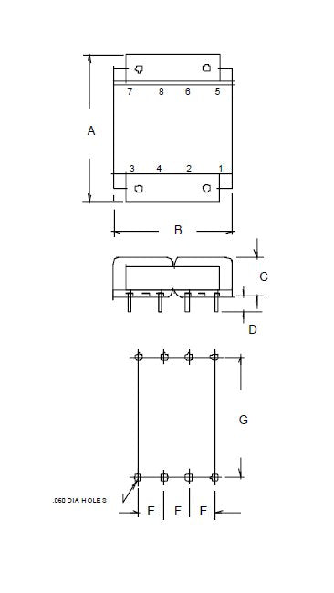 FP24-1000 PC Mount Flat Pack Power Transformer - Image 2