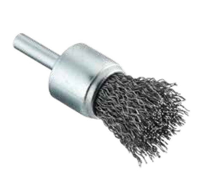 Tanis® 1 in Carbon Steel Wire End Brush - Image 1