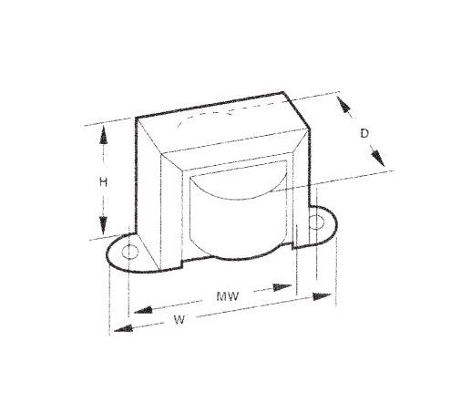 Single Secondary Chassis Mount Power Transformers - 6.3V 0.600A - Image 2