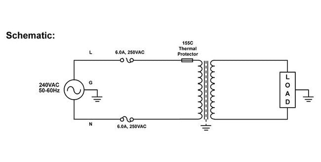Medical Grade Isolation Power Transformer - 7.17 in Length - Image 5