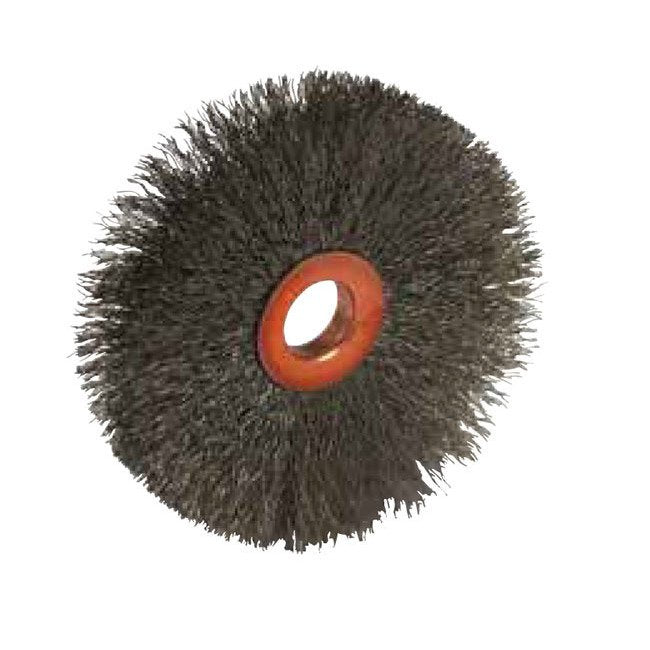 Tanis® 3 Inch Stainless Steel Copper Center Crimped Wire Wheel Brush - Image 1