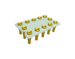 JCC Solder Dip 12-Pin Relay Socket, 5.08mm Spacing - Image 1