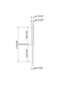 JCC 1.1mm Spacer Pin for PCB Connectors - Image 1