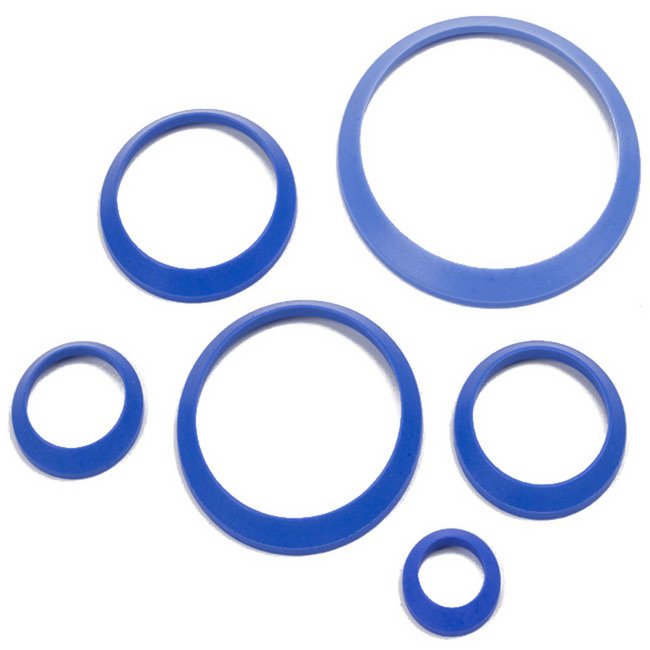 Blue PTFE Beverage Seating Gasket 2.5 - OEM Replacement Part 303-TM-BT - Image 1