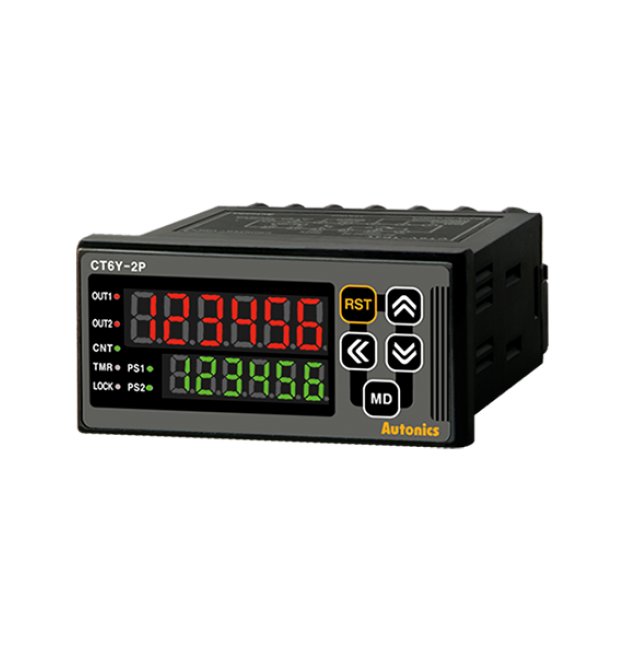 Autonics USA 72mm Width 110-220V AC Voltage Counter - Image 1