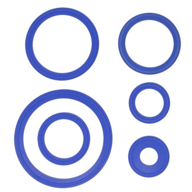PTFE Clamp Gasket 4 - Blue - Replaces 40MPGBT-4 - Image 1