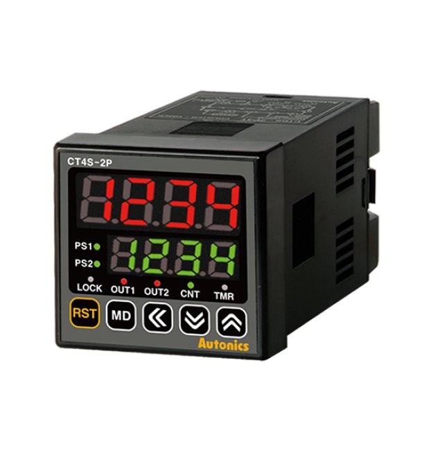 Autonics USA 48mm 24V AC Voltage Counter with Dual Preset and RS485 Communication - Image 1