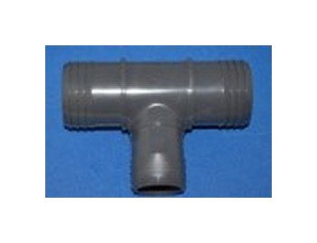 2 x 2 x 1.5 Inch PVC Barb Tee Fitting - Image 1