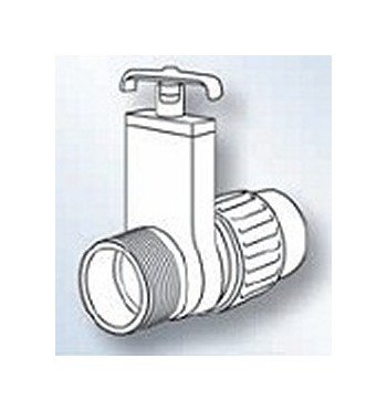 FlexPVC 1.5 Inch Male National Pipe Thread Gate Valve - Image 1