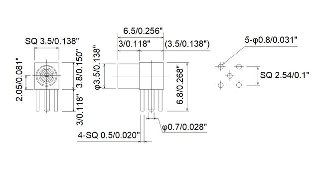 JCC RF MMCX Connector with L Type PCB Jack - Image 2