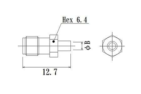 SMA RF Connector with Semi-Rigid Cable - JCC Solder Dip - Image 2