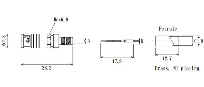 JCC RF Micro BNC Connector with Straight Cable Plug - Image 1