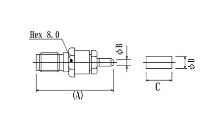JCC SubMiniature Version A (SMA) RF Connector with Flexible Cable - Image 2