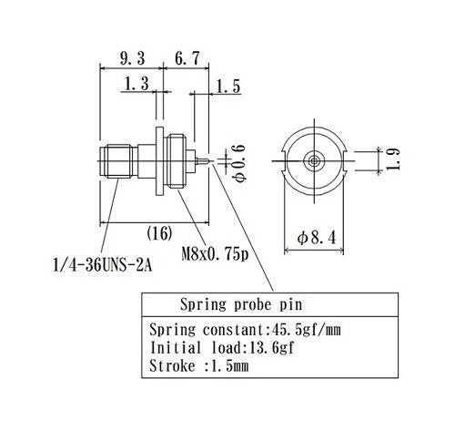 RF SubMiniature SMA Connector with Flange Mount Jack - Image 2