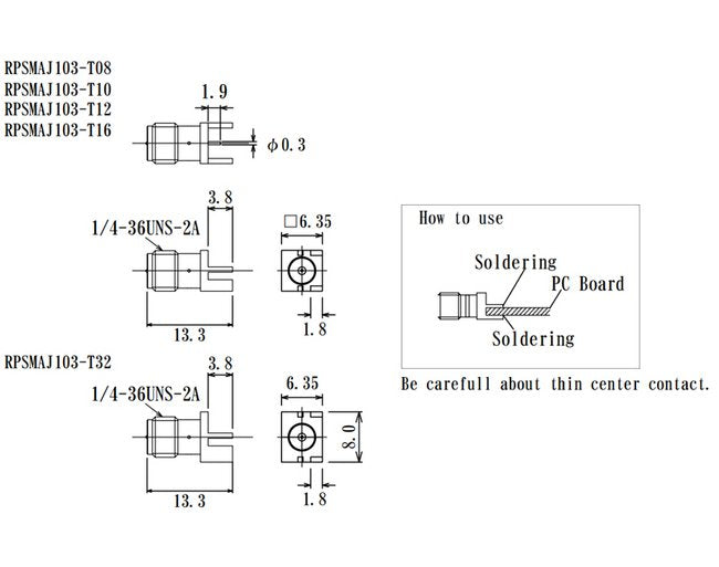 RPSMA RF Connector with End Launch | JCC Brand - Image 2